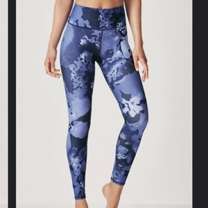Fabletics Lisette High-Waisted Leggings Floral EUC